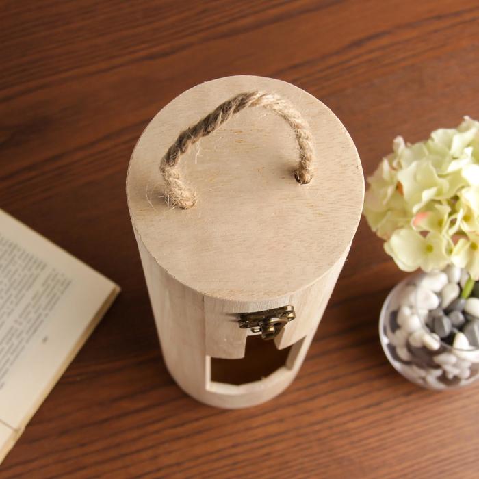 Шкатулка под роспись под бутылку "Резная бутыль"