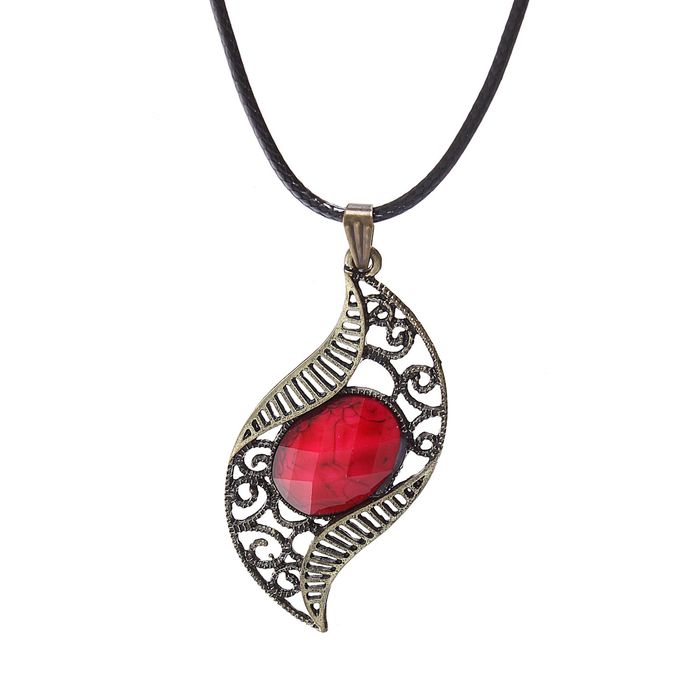 Кулон на шнурке "Восток" завиток, цвет МИКС в чернёном золоте, 45см