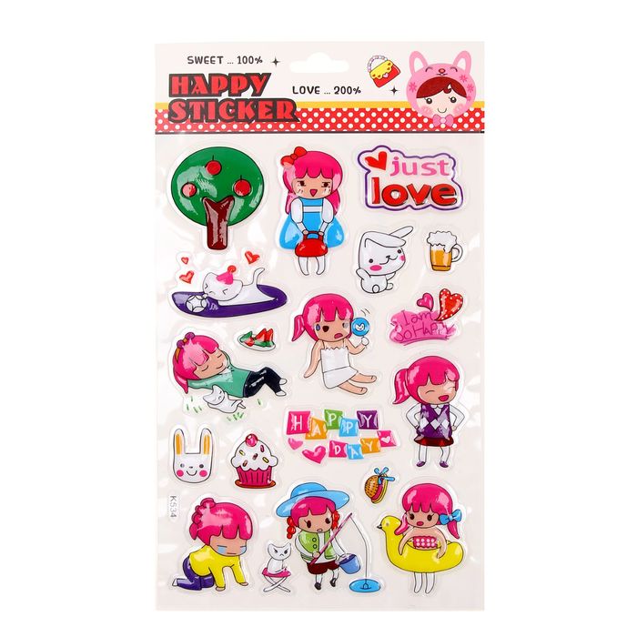 Наклейка "Веселые картинки" МИКС