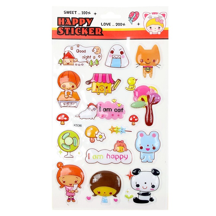 Наклейка "Зоопарк" МИКС