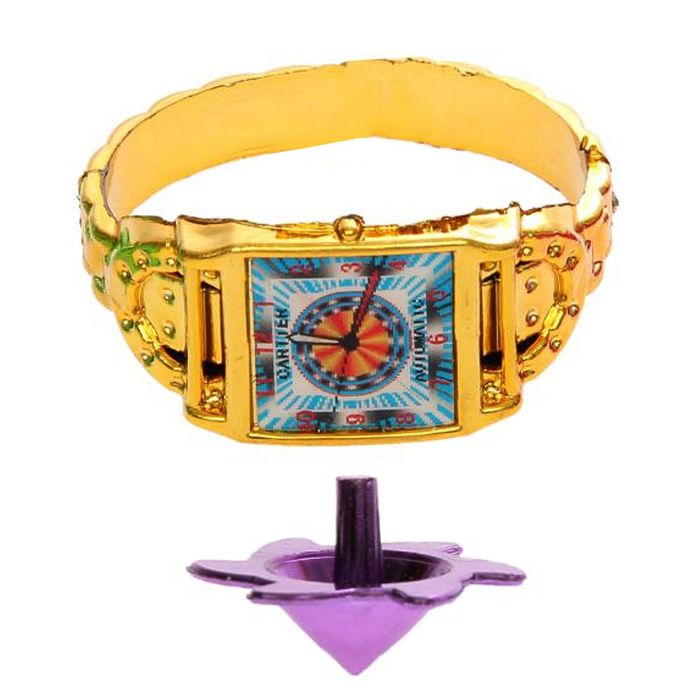 Карнавальный набор "Часики", 2 предмета: браслет, волчок, цвета МИКС