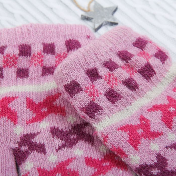 Варежки женские "Бумеранг", размер 16 (р-р произв. 23*1*8), цвет МИКС 65528