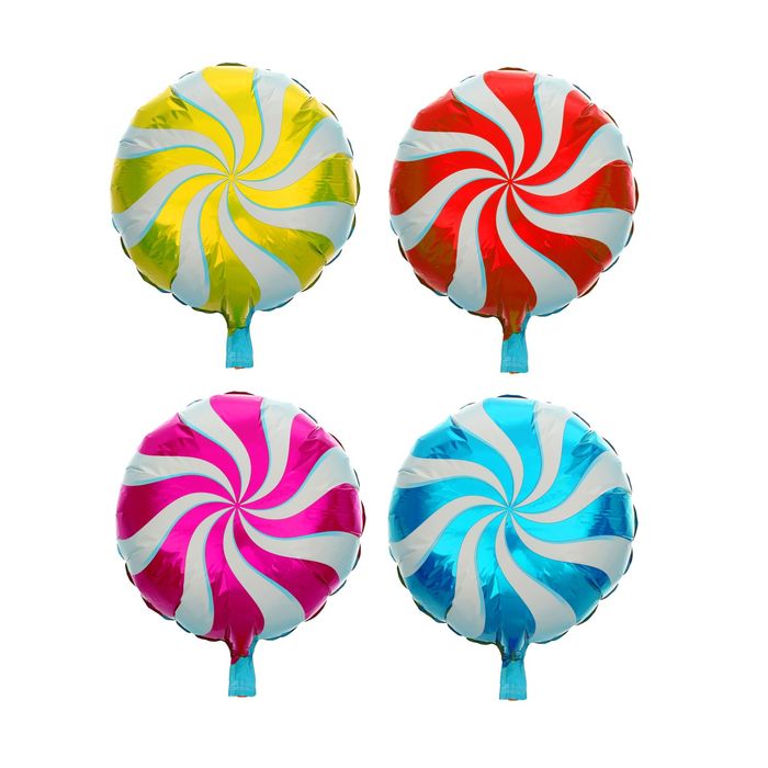 Шар фольгированный "Гипноз" Круг 18" цвета МИКС