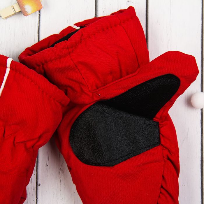 Варежки детские "Спорт", размер 18 (р-р произв. 18*3*9), цвет красный 65376