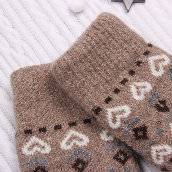 Варежки женские "Цветочки", размер 16 (р-р произв. 23*2*9), цвет МИКС 65532