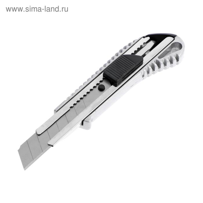 цена Нож универсальный ТУНДРА, металлический корпус, 18 мм
