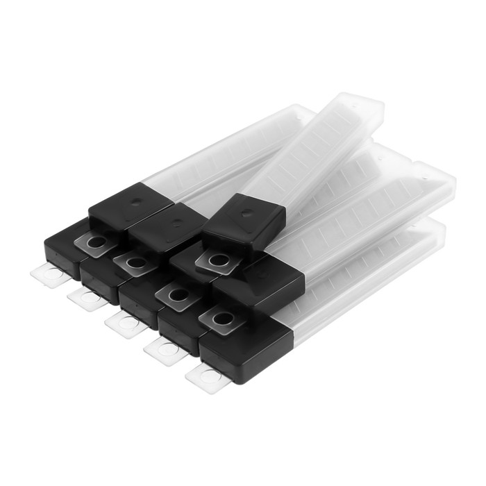 Лезвия для ножей TUNDRA basic, сегментированные, 18х0.4 мм, 10 наборов по 10 лезвий