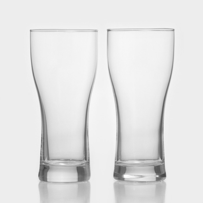 набор бокалов для пива бар 550 мл 2 шт Набор стеклянных бокалов для пива Pub, 500 мл, 2 шт