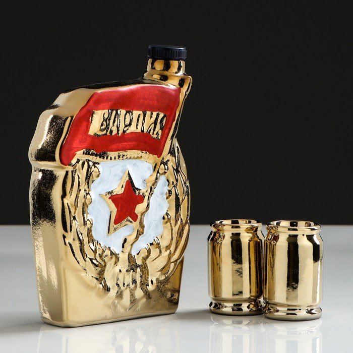 Штоф с рюмками "Гвардия" 3 предмета, 0,5 л