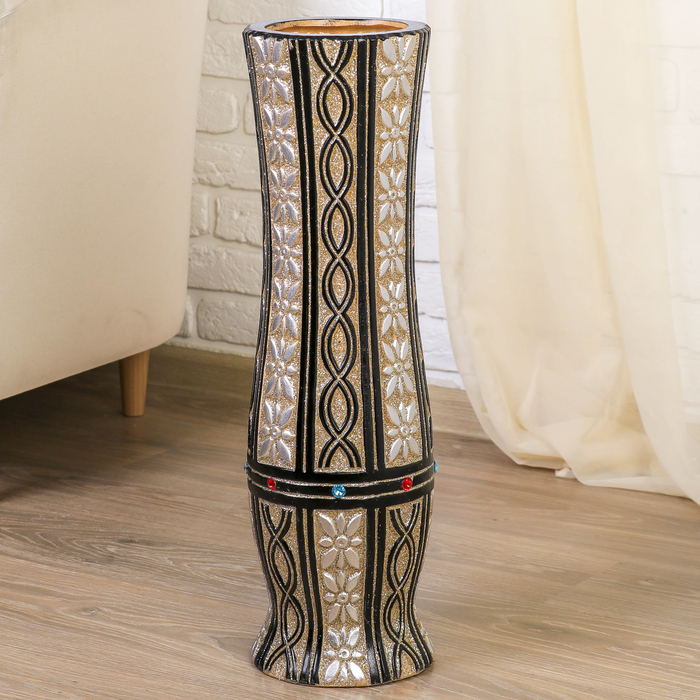 Ваза напольная "Поясок" косы, талия