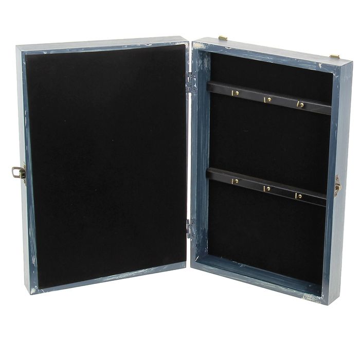 Ключница "Спасательный круг на карте" синяя