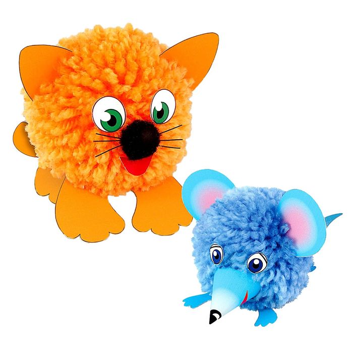 Набор для изготовления фигурок "Котик и мышка"