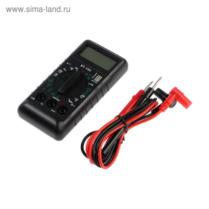 Мультиметр ТУНДРА mini DT-182 ACVDCV DCA 200-200M проверка батареек 15 и 9V 359₽