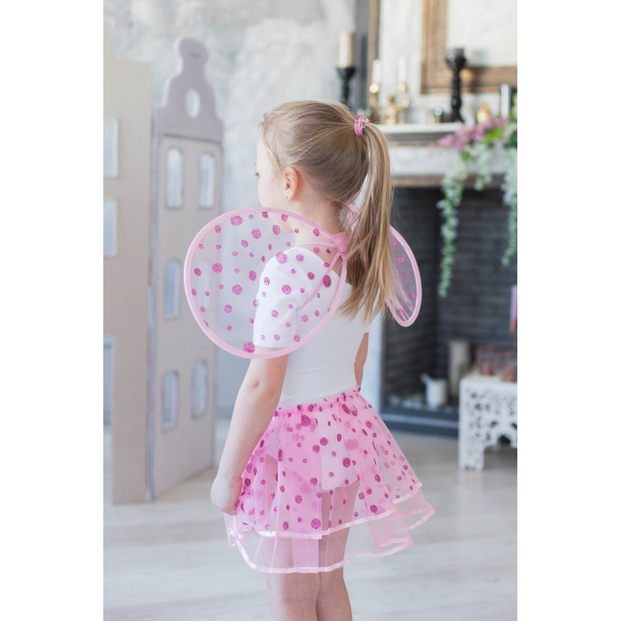 Карнавальный набор "Маленькое чудо", 2 предмета: крылья, юбка, 3-6 лет, цвет розовый