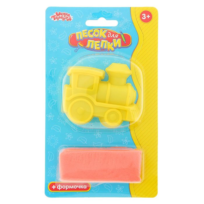 Песок для лепки "Паровозик" 28 г, цвет красный