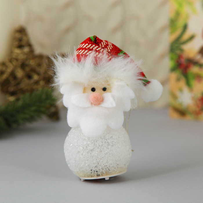 Световая ёлочная игрушка "Дед Мороз в красном колпаке"