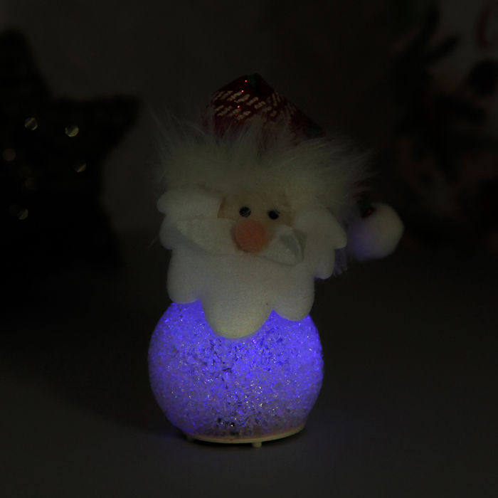 Световая ёлочная игрушка "Дед Мороз в красном колпаке"