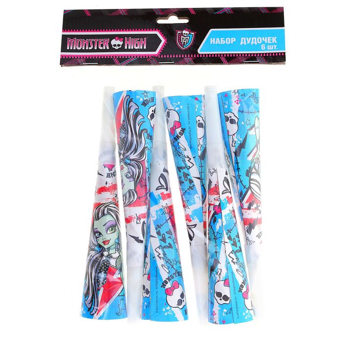 Набор бумажных дудочек "Монстер Хай", 6 шт.