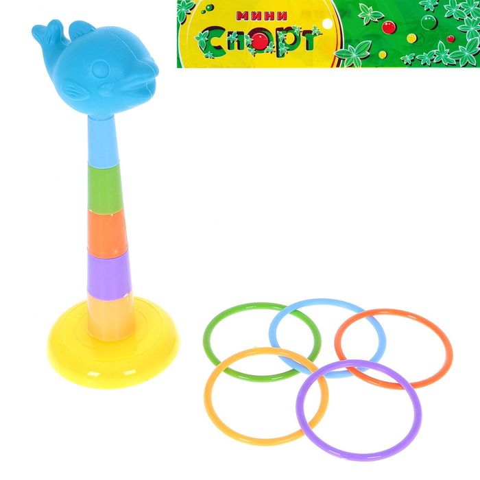 Кольцеброс-пирамидка "Дельфинчик", МИКС