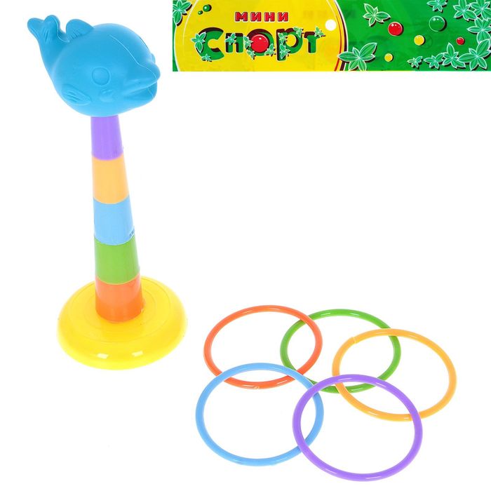 Кольцеброс-пирамидка "Дельфинчик", МИКС