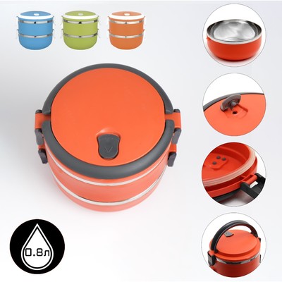 Ланч-бокс "Мармелети", 0,8 л, микс, 14х20 см