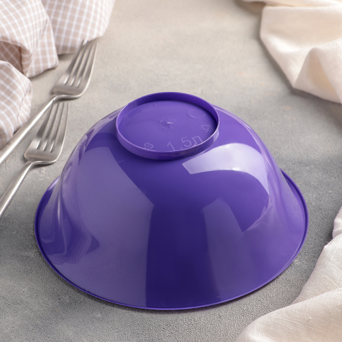 Салатник 1,5 л ,цвет МИКС