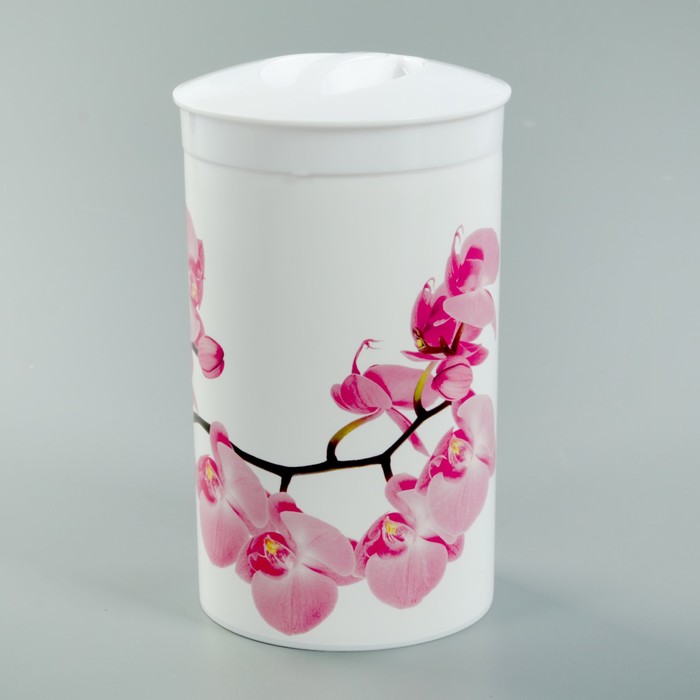 Банка для сыпучих продуктов 1 л "Деко. Орхидея"