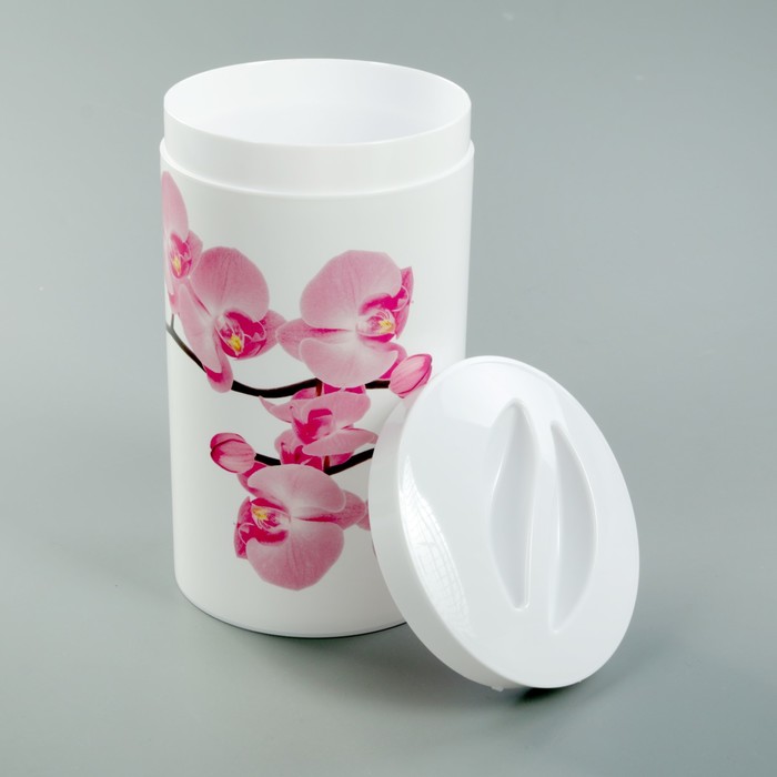 Банка для сыпучих продуктов 1 л "Деко. Орхидея"