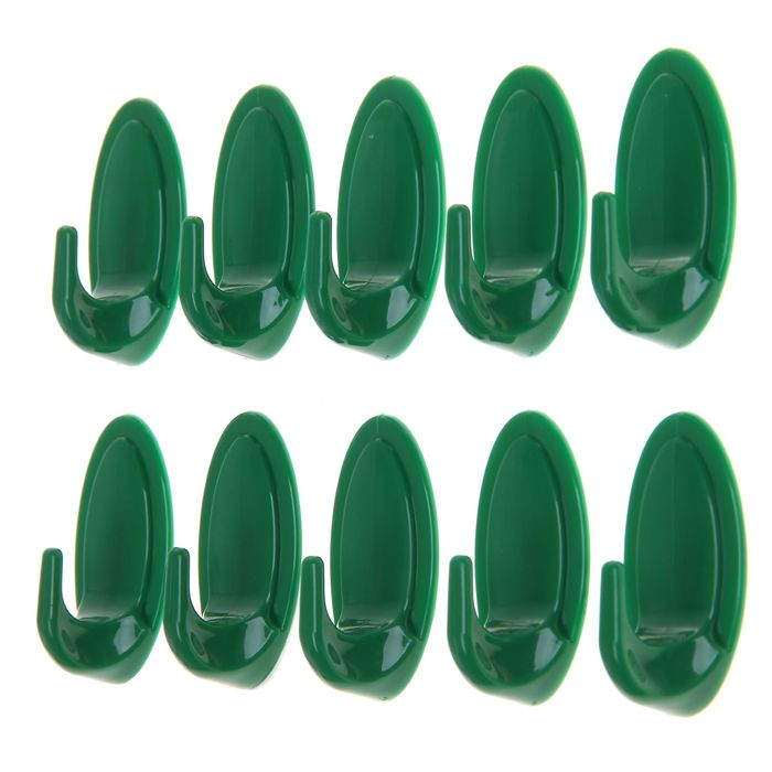 Набор крючков самоклеящийся "Овальчик", 10 шт, цвет МИКС