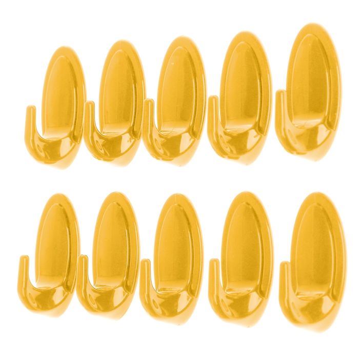 Набор крючков самоклеящийся "Овальчик", 10 шт, цвет МИКС