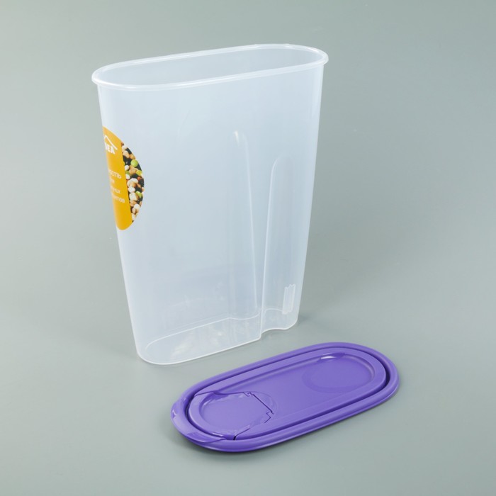 Емкость для сыпучих продуктов 2,1 л, цвет МИКС