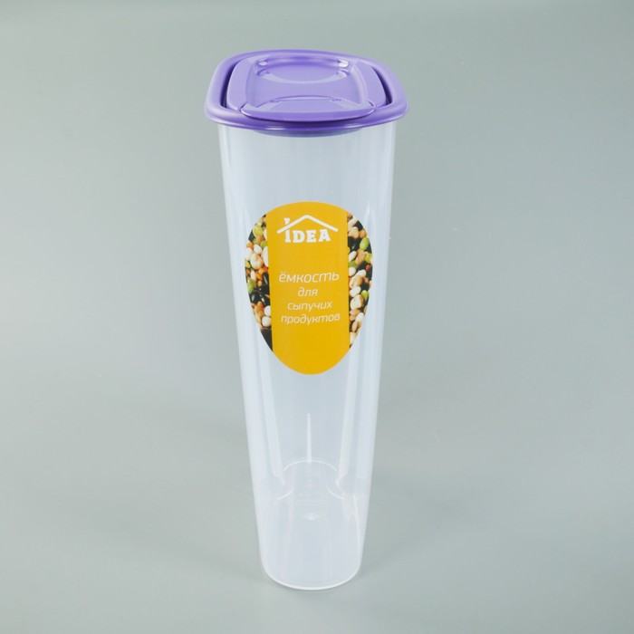 Емкость для сыпучих продуктов 2,1 л, цвет МИКС