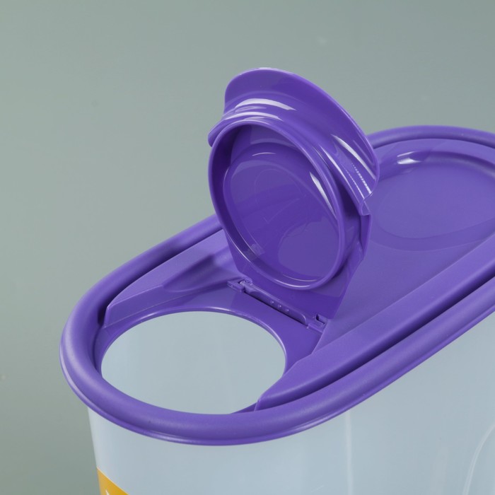 Емкость для сыпучих продуктов 2,1 л, цвет МИКС