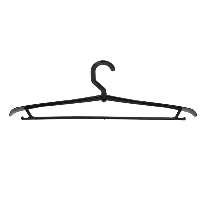 Вешалка-плечики размер 46-48 с поворачивающимся крючком, цвет чёрный