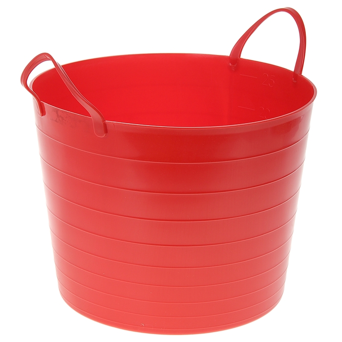 Корзина 27 л мягкая, цвет красный