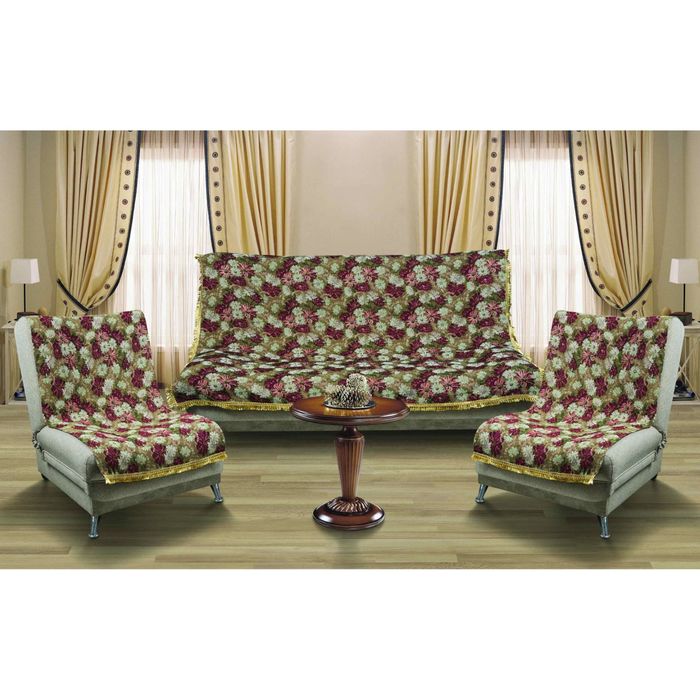 Покрывало гобеленовое "Маргаритки", размер 170х200 см, 300 г/м²