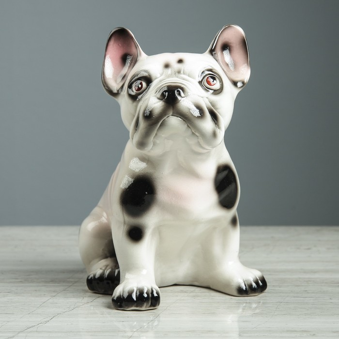 Копилка "Собака Хаммер" белый, глянец