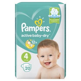 

Подгузники Pampers Active Baby-Dry (9-14 кг), 20 шт