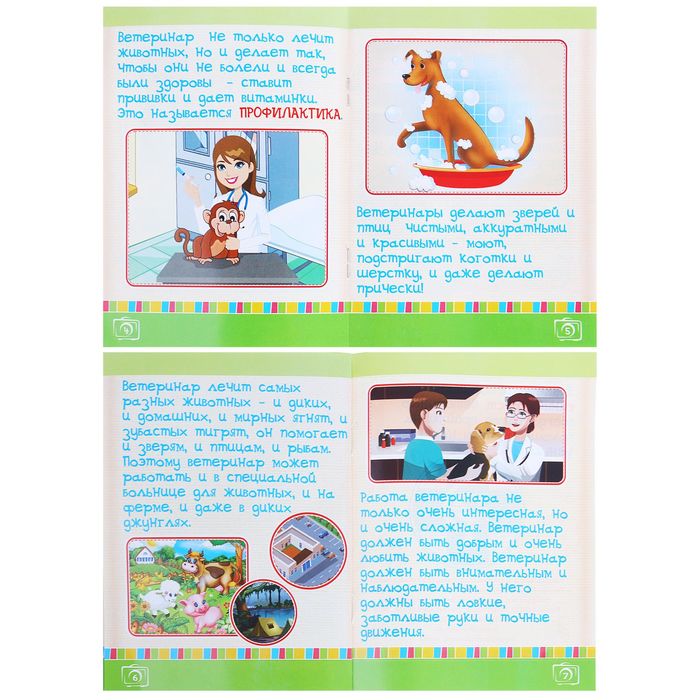 Набор игровой "Bетеринар" с куклой, 17 предметов, рассказ о профессии, БОНУС - игра "Угадай, кто?", цвета МИКС