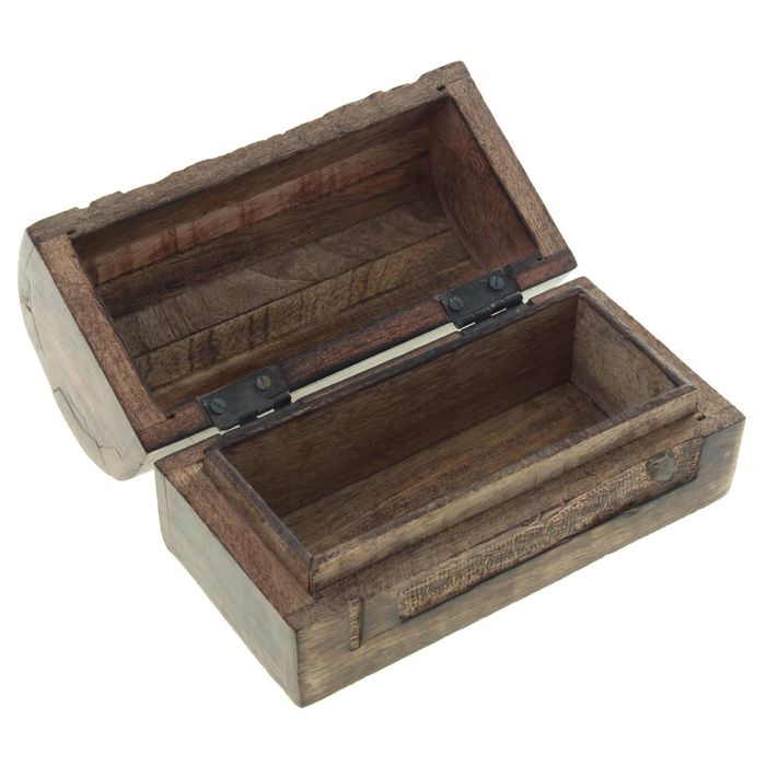 Шкатулка-сундук "Совушка" тёмная