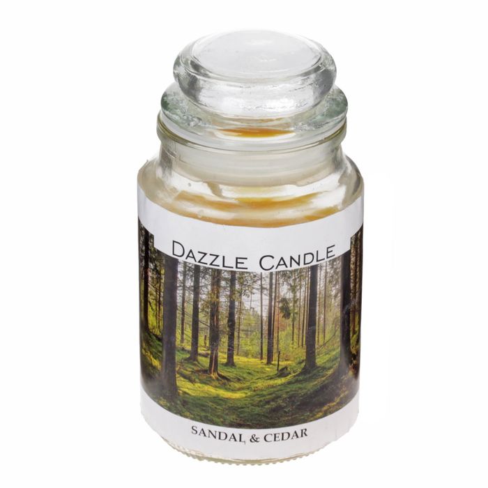 Свеча в банке Кедр-сандал, 140 мл