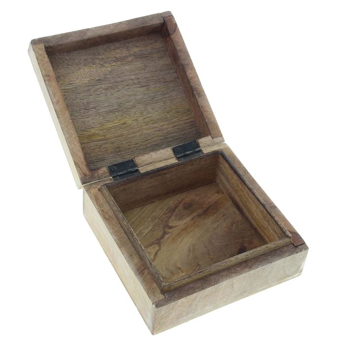 Шкатулка "Две совушки" светлая