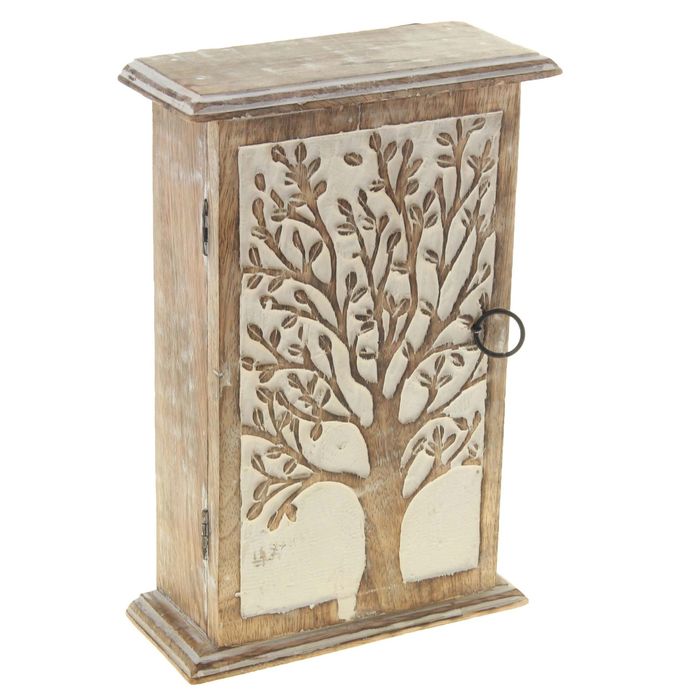 Ключница "Цветущее дерево" светлая