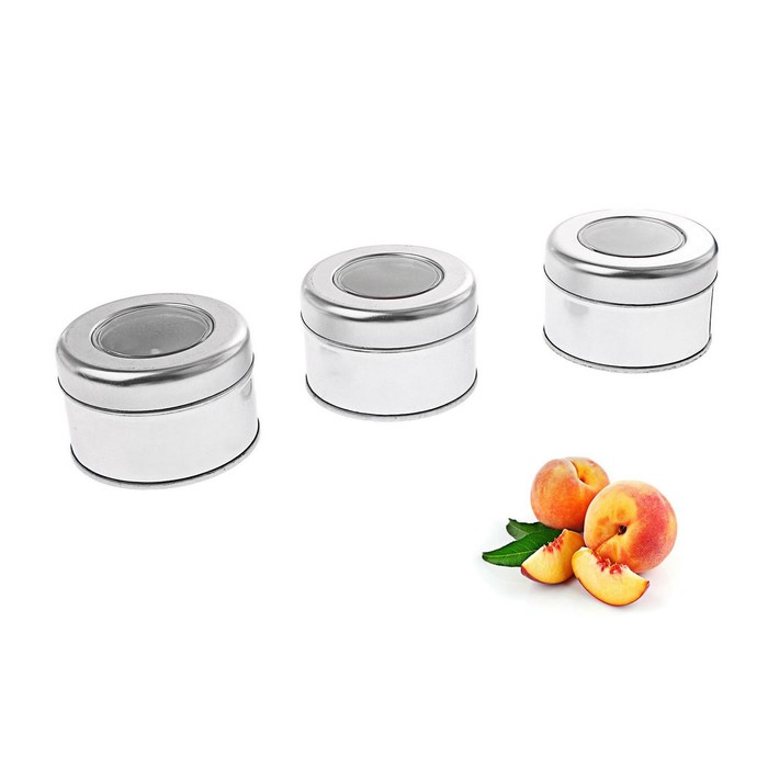 Набор свечей SILVER "Дижон" Персиковый чай, 3х70 мл