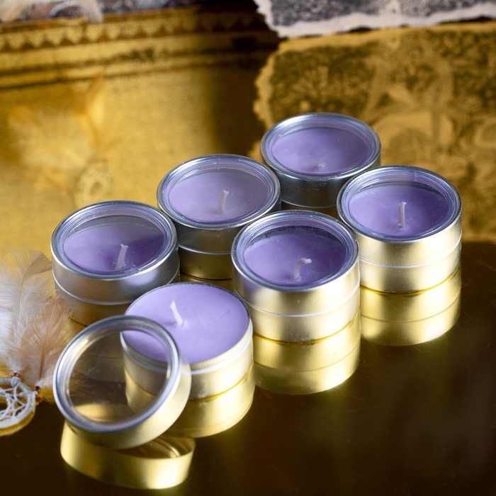 Набор свечей SILVER "Тулун" Сирень, 6х22 мл