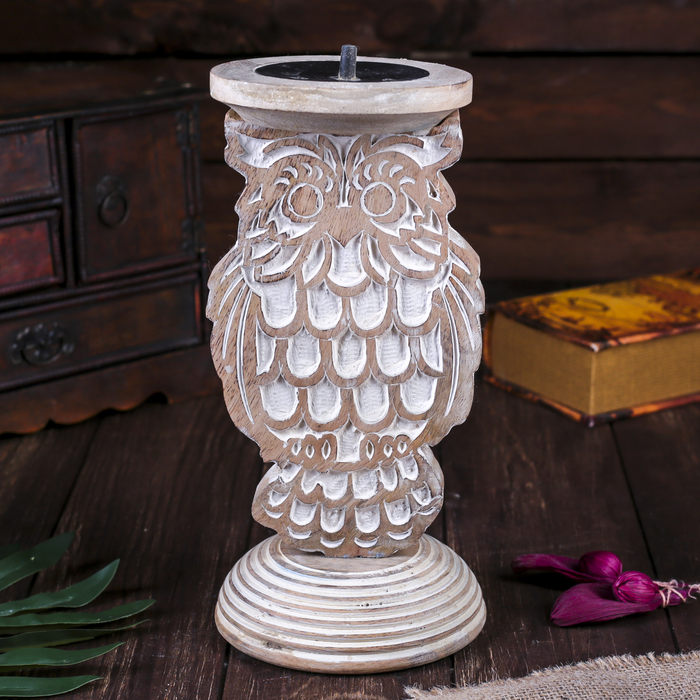 Подсвечник на 1 свечу "Филин"