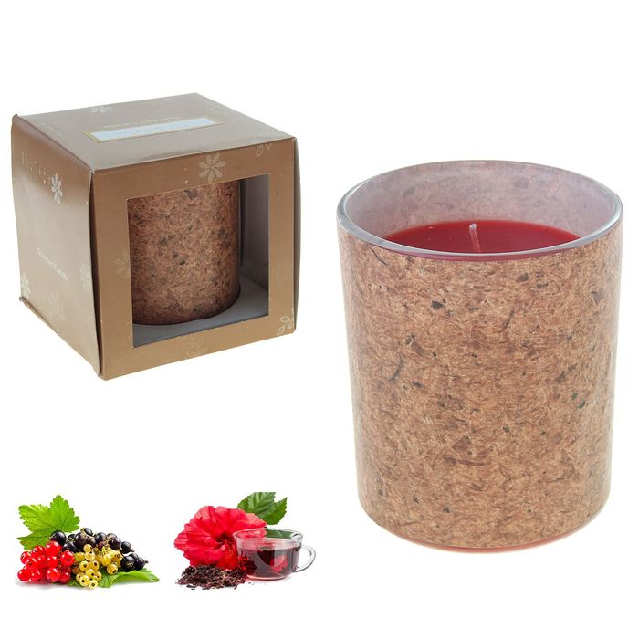 Свеча ECO LUMIERE Красный чай-смородина, 250 мл