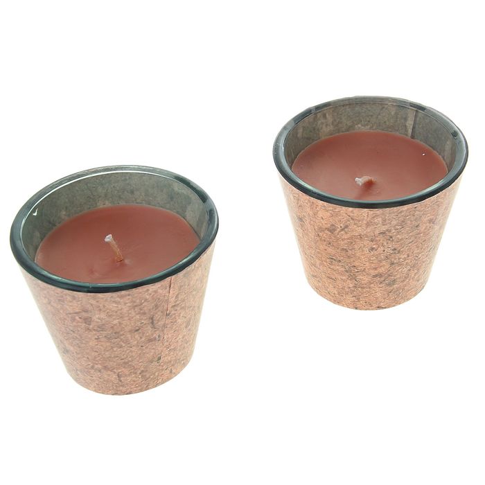 Свечи ECO LUMIERE Цедра апельсина-имбирь, 2х80 мл