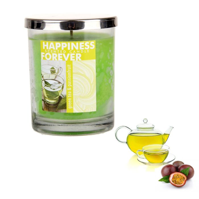 Свеча в банке Зелёный чай-маракуйя, 196 мл