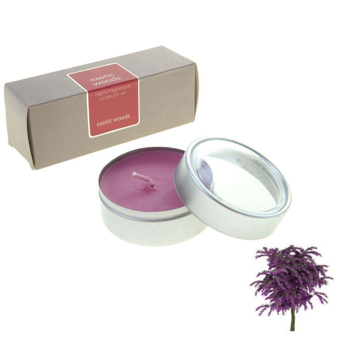 Набор свечей SILVER "Тулун" Экзотическое дерево, 6х22 мл